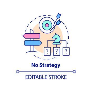No strategy concept icon