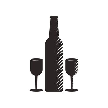 Wine Logo illustration 