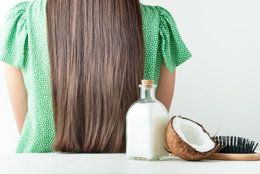 perfect hair by taking taking care with coconut oil