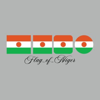 flag of niger nation design artwork