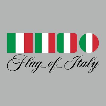 Flag of Italy nation design artwork