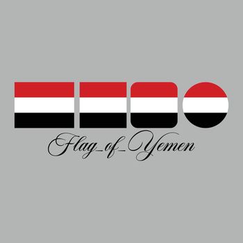 flag of yemen nation design artwork 