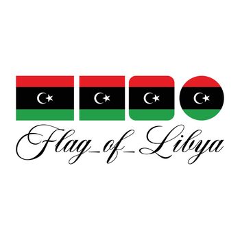 Flag of Libya nation design artwork