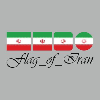 Flag of Iran nation design artwork