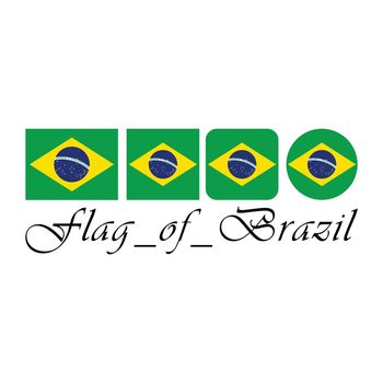 Flag of Brazil nation design artwork