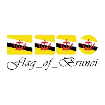 Flag of Brunei nation design artwork