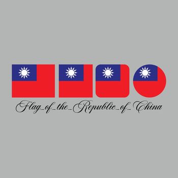 flag of the republic of china nation design artwork 