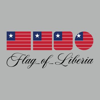 Flag of Liberia nation design artwork