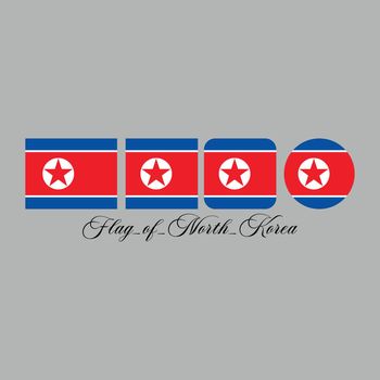 flag of north korea nation design artwork