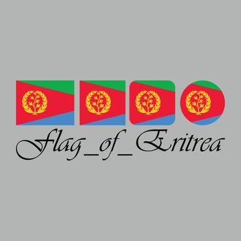Flag of Eritrea nation design artwork