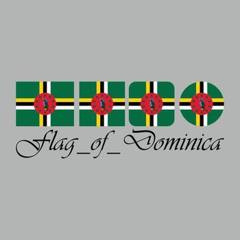 Flag of Dominica nation design artwork