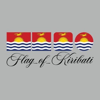 Flag of Kiribati nation design artwork
