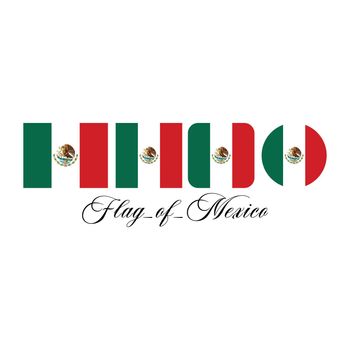 flag of mexico nation design artwork