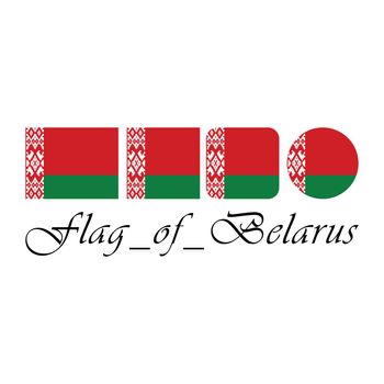 Flag of Belarus nation design artwork