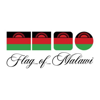 Flag of Malawi nation design artwork