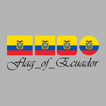 Flag of Ecuador nation design artwork