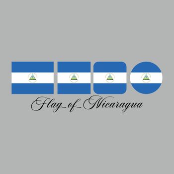 flag of nicaragua nation design artwork
