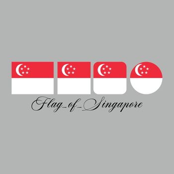 flag of singapore nation design artwork