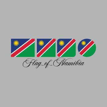 flag of namibia nation design artwork
