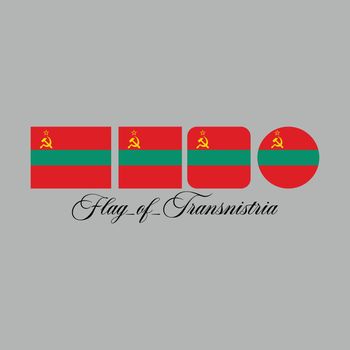 flag of transnistria nation design artwork