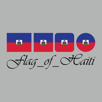 Flag of Haiti nation design artwork