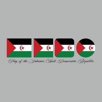 flag of sahrawi arab democratic republic nation design artwork