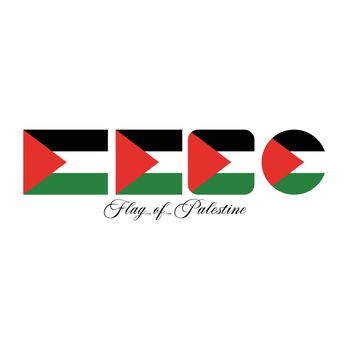flag of palestine nation design artwork