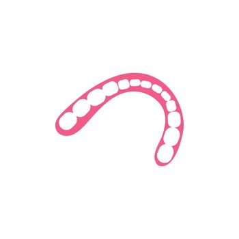 Denture icon logo free vector 