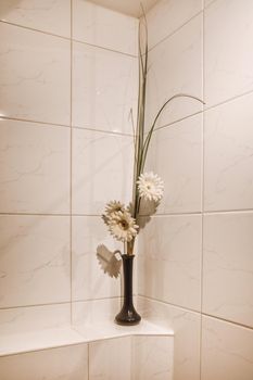 Flowers in a vase as a decor