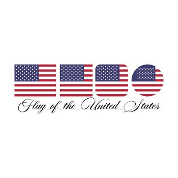 Flag of united states design artwork