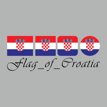 Flag of Croatia nation design artwork