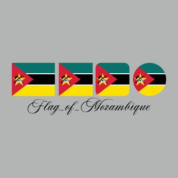 flag of mozambique nation design artwork
