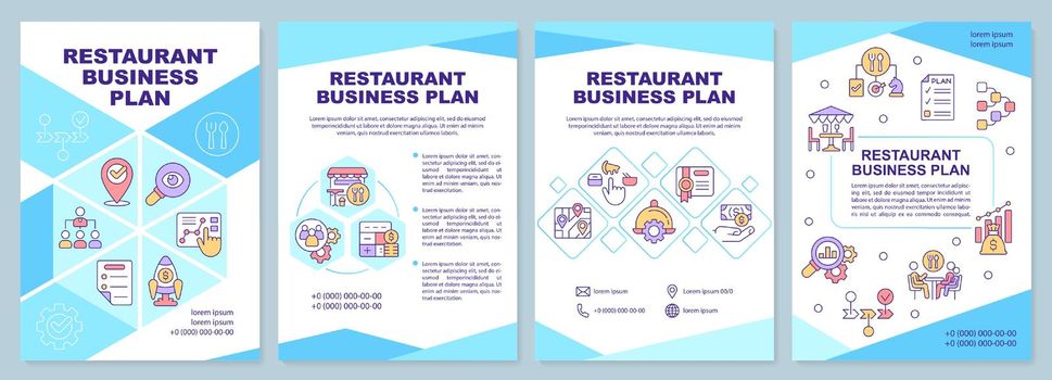 Restaurant business plan brochure template