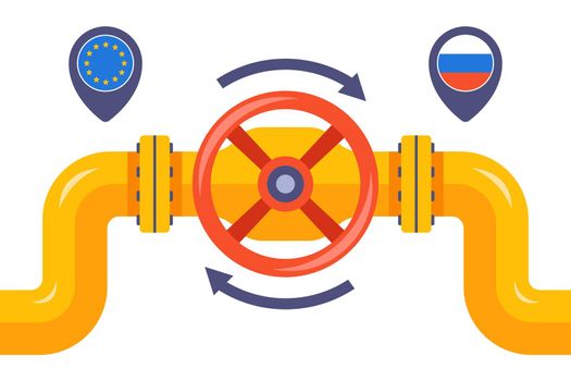 pipeline for gas supply from Russia to Europe. political sanctions against Russia.