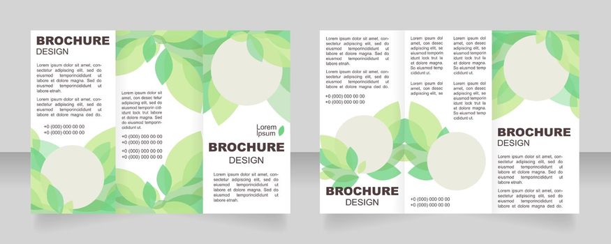 Sustainable energy sources for homes trifold brochure template design