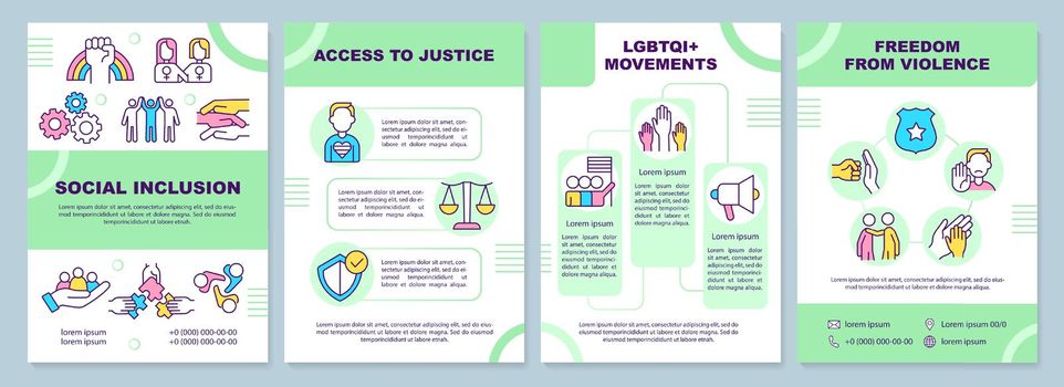 LGBT community programs brochure template