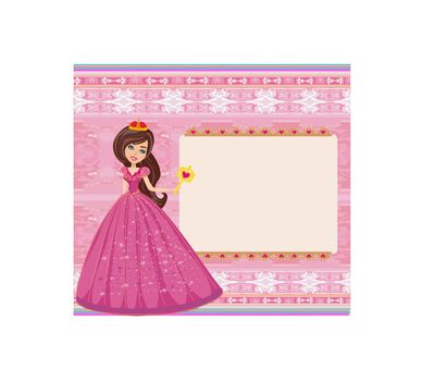 beautiful princess - Cute happy birthday card