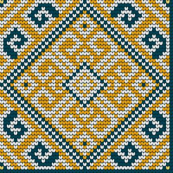 Folk traditional knitting pattern