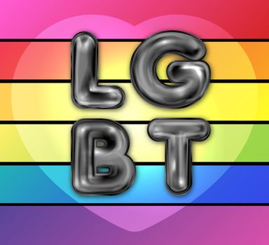 LGBT the rainbow banner