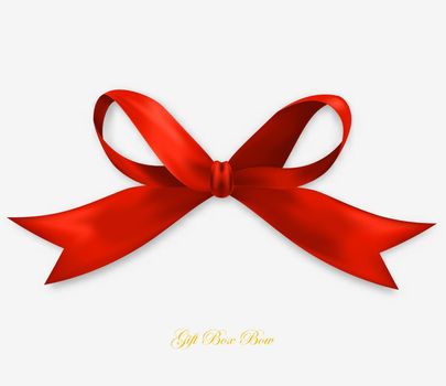 Gift red silk bow