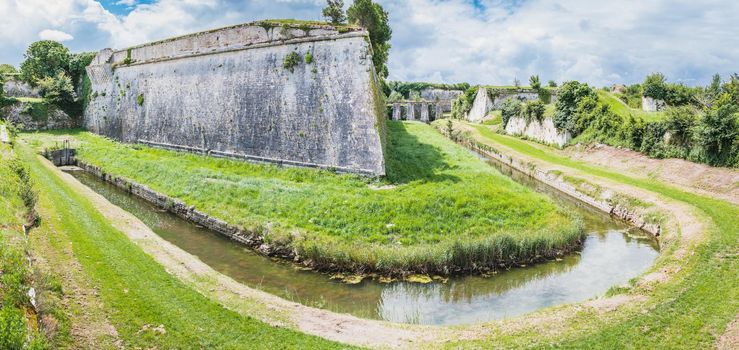 Panorama of the fortifications of the citadel of the Château d'Oléron