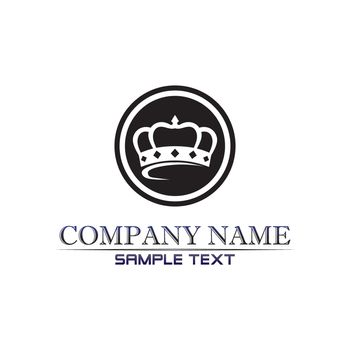 Crown Logo and king Template vector illustration