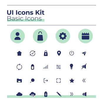 Basic UI icons kit