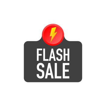 Flash Sale labe. vector illustration.