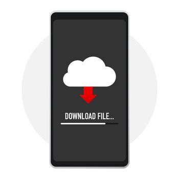 Progress bar of file copying. Download file.