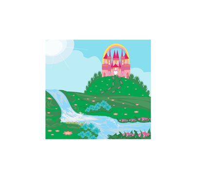 landscape with fairytale castle