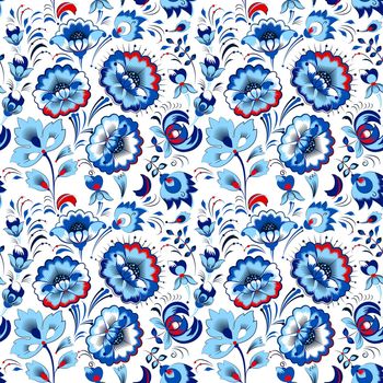 Floral seamless pattern in country style