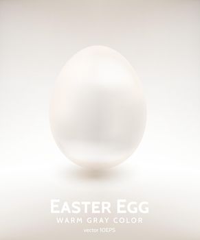 Porcelain Warm White Easter Egg