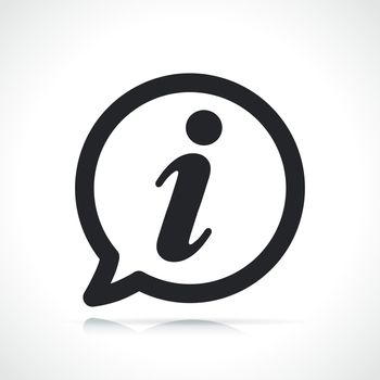 information or info speech icon