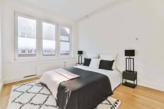 Bedroom with minimalist interior design